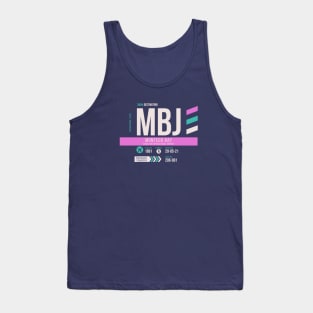 Montego Bay (MBJ) Airport Code Baggage Tag Tank Top